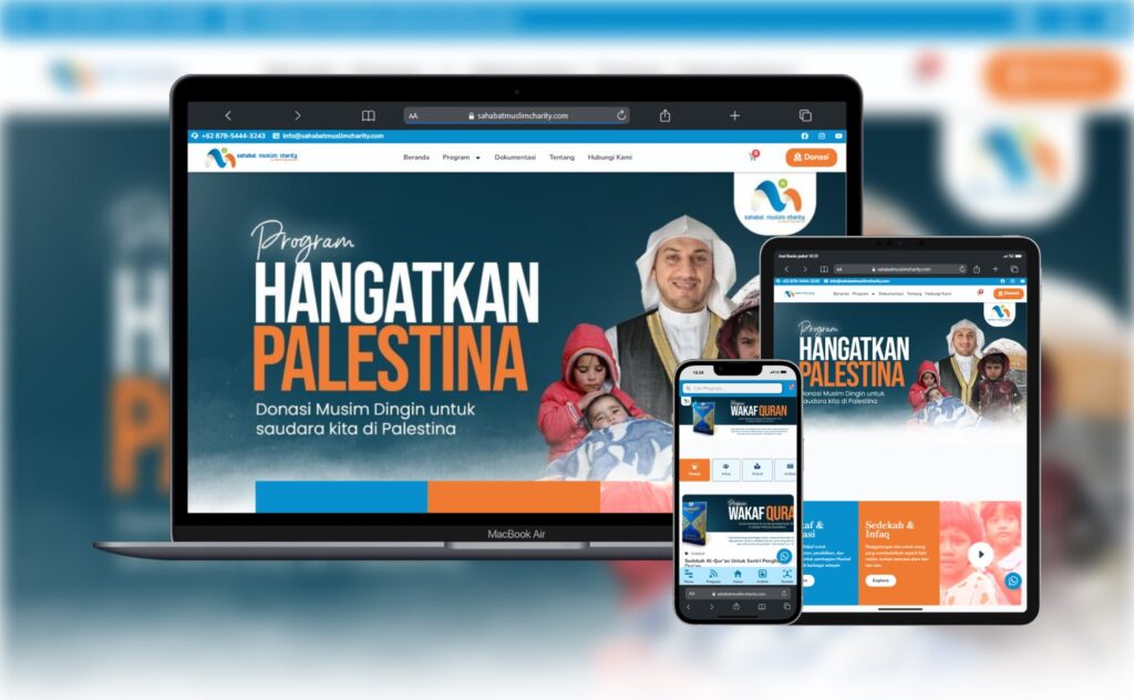 Mockup Portfolio Sahabat Muslim Charity